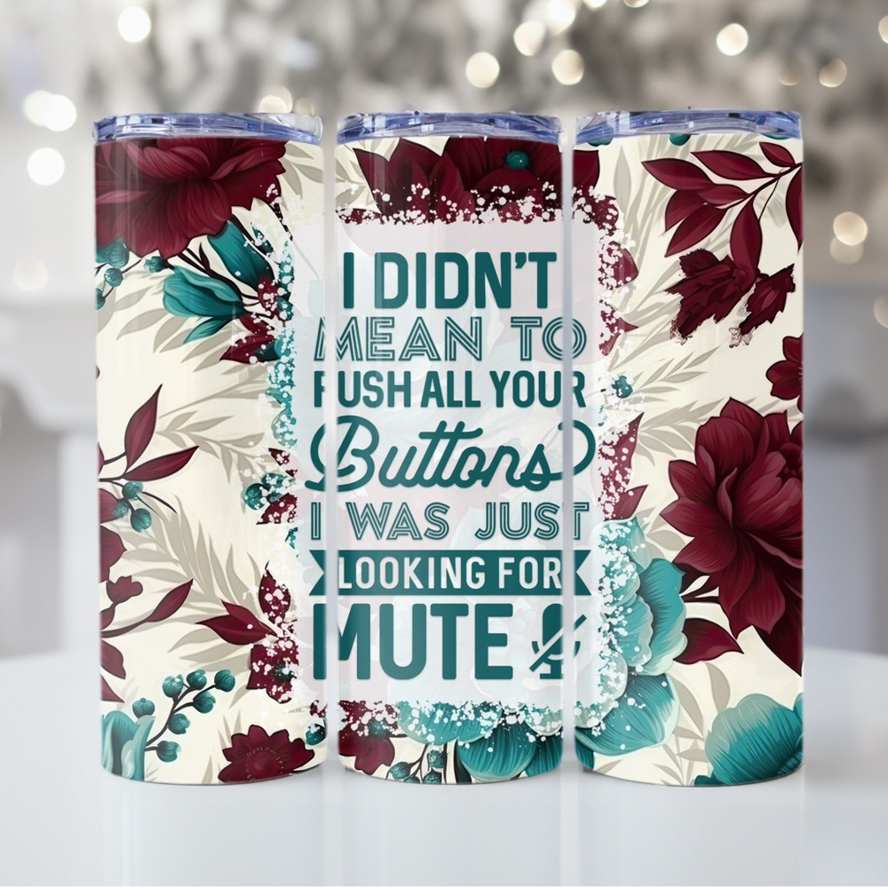 Mute button tumbler